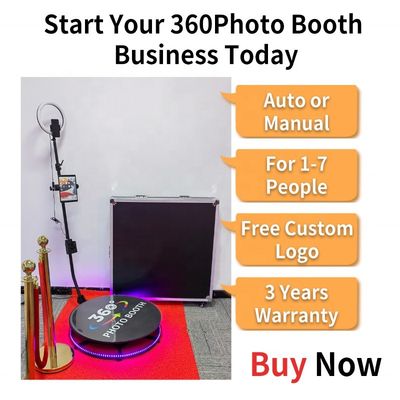 Photo-booth avec caméra rotative à 360 degrés avec support automatique et support de charge de 500 kg