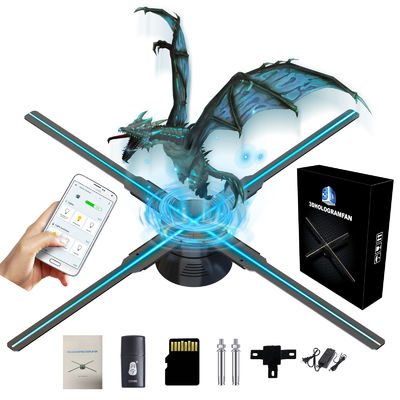 52cm 4 lames Holographique publicité Ventilateur haute résolution 3D technologie hologramme par OEM