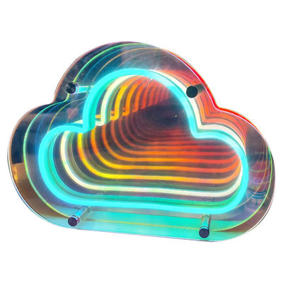 DC12V/AC110-220V Logo personnalisé à l'infini couleur LED 3D Neon Wall Tunnel pour DJ Disco Party