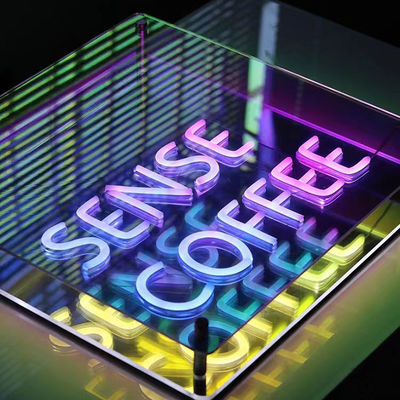 DC12V/AC110-220V Logo personnalisé à l'infini couleur LED 3D Neon Wall Tunnel pour DJ Disco Party