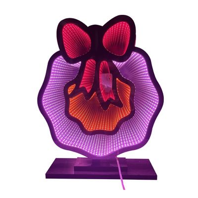 LED acrylique miroir lumières décoratives pour Noël et Halloween Décoration du festival