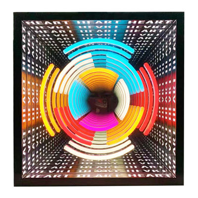 12V Sign Neon personnalisé Infinity Mirror Led Logo Multi-couche 3d plancher de danse pour la décoration intérieure