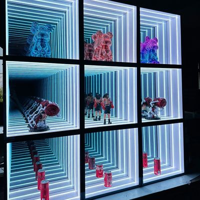 Élevez votre salon avec une porte vitrée LED à l' infini