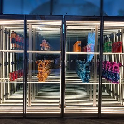 Couleurs personnalisables Infinite Abyss Mirror Display Case pour la maison et les espaces commerciaux