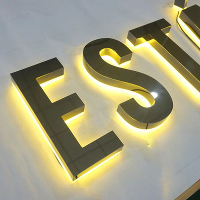OEM Outlet Acrylique LED avant et arrière Caractères lumineux pour affichage de panneaux publicitaires