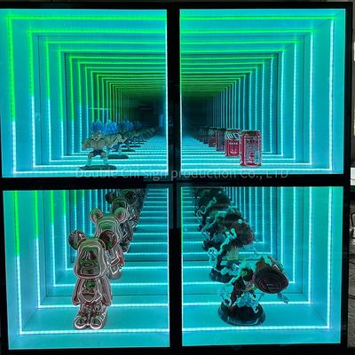 Cabinet de miroirs à effet magique pour décoration personnalisée intérieure et extérieure