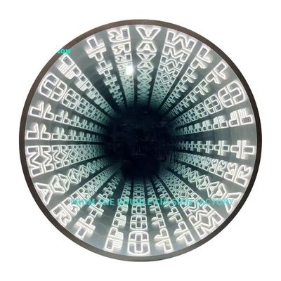 Couleur LED 3D murale au néon tunnel miroir infini pour la décoration intérieure