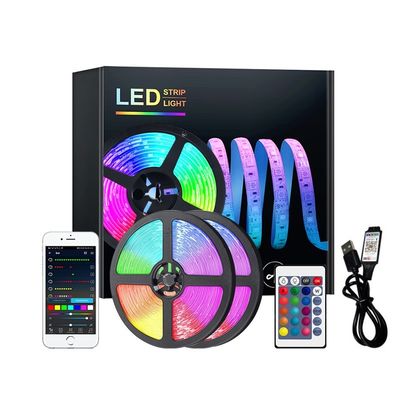 Service de solutions d'éclairage 30 mètres 12V Bluetooth LED avec 5050 RGB RGBIC