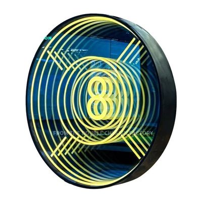 Miroirs au néon reflétant l'artisme Intérieur Outdoor Tendances de la mode pour les espaces contemporains