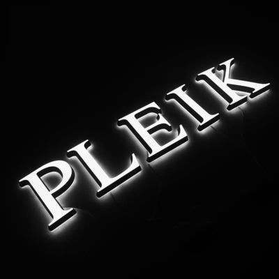 Logos de la société électronique 3d Signe de lettre en acier inoxydable Signe rétroéclairé avec conception libre