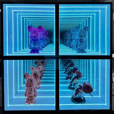 Étui d'affichage de miroir Infinity Abyss Couleurs personnalisables et options d'épaisseur personnalisées