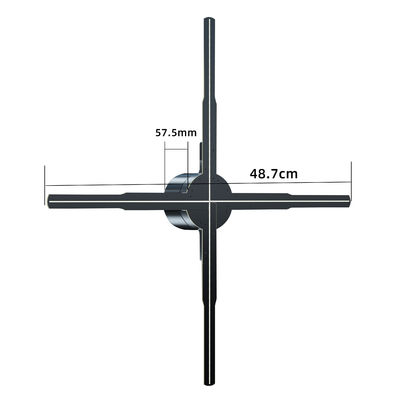 Produit révolutionnaire des hôpitaux de ventilateur 3D de 100 cm 2 lames 1.692MM Contraste