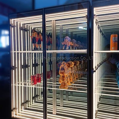 Couleur personnalisée Miroir infini Abysse Miroir Wine Bar Cabinet pour les tendances de la mode