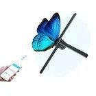 Ventilateurs holographiques haute technologie de 65 cm OEM affichage holographique 3D projecteur d'hologramme LED