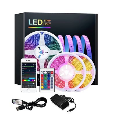 Décoration intérieure 5m 10m RGB LED Strip Lights avec contrôle IR et SMD imperméable à l'eau 5050
