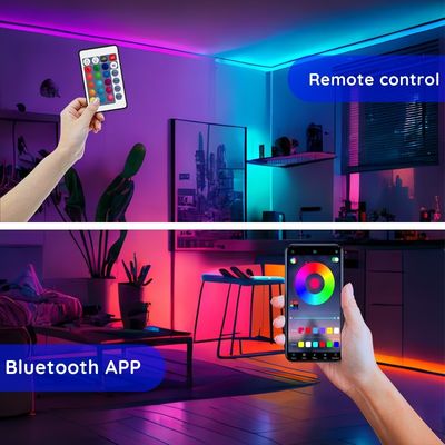 Décoration intérieure 5m 10m RGB LED Strip Lights avec contrôle IR et SMD imperméable à l'eau 5050