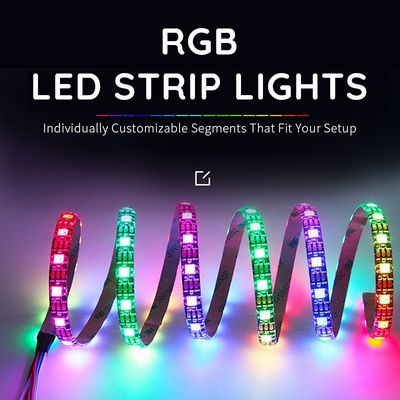 Décoration intérieure 5m 10m RGB LED Strip Lights avec contrôle IR et SMD imperméable à l'eau 5050