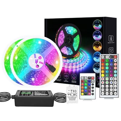 5m 5050 SMD LED Chip imperméable à l'eau RGB Flexible LED Strip Light pour téléviseur intelligent ultra-mince