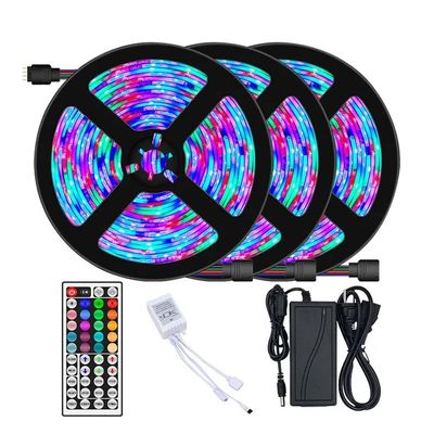 16.4ft 12V 5050 RGB Smart Bluetooth LED Strip Music Light pour la décoration de la chambre à coucher