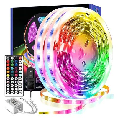 5050 RGB Changement de couleur Synchronisation de musique Ambient Bluetooth Smart Strip Light pour la décoration