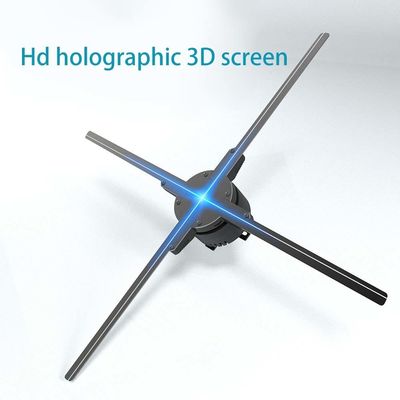 Ventilateur d'affichage holographique 3D avec LED 24 heures de temps de réponse et angle de vision de 176°
