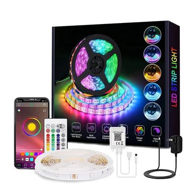 12V LED Light Strip avec 30/60/90/120/144 RGB WS2815 LEDs Flexible et adressable