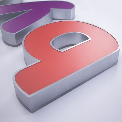 Affichage extérieur 3d éclairé Led Light Led acrylique Caractères lumineux avec couleur personnalisée