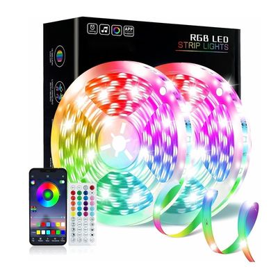 Mode de commutateur Bluetooth 5050 SMD 220V 110V 100m Salle Smart Bar lumineux LED flexible LED étanche à l'eau