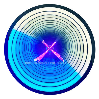 Signe de lettre de tunnel à LED en verre avec effet miroir à l'infini et tension DC12V/AC110-220V