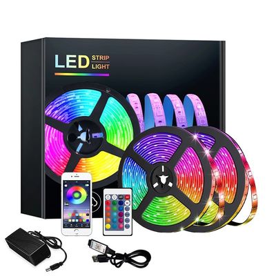 5050 RGB rétroéclairage 2M rétroéclairage 5V USB TV LED bande pour TV rétroéclairée Durée de vie 50000 heures