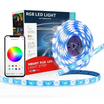 Wifi Smart Multi-Color 5m 12v 5050 RGB LED Strip Light pour un éclairage personnalisable à la maison