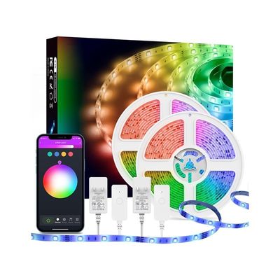 Éclairage et conception de circuits lumières de Noël maison LED lumières bande Bluetooth Tiktok