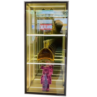 DC12V/AC110-220V Infinity Mirror Display Case pour le dessin de la boulangerie de gâteaux à base de donuts