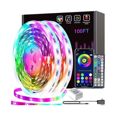 12V 10mmPCB bande LED magique 60LEDS/M IC WS2811 5050RGB IP20 50000 Temps de travail CRI 80