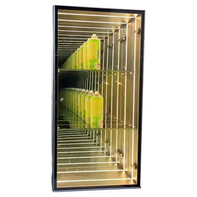 DC12V/AC110-220V Infinity Mirror Display Case pour le dessin de la boulangerie de gâteaux à base de donuts