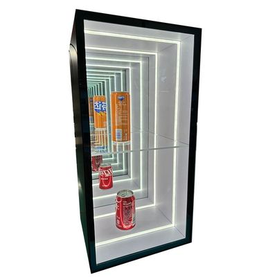 Taille personnalisée Mode Light Up 3D LED Infinity Mirror Casse d'affichage pour les articles à la mode
