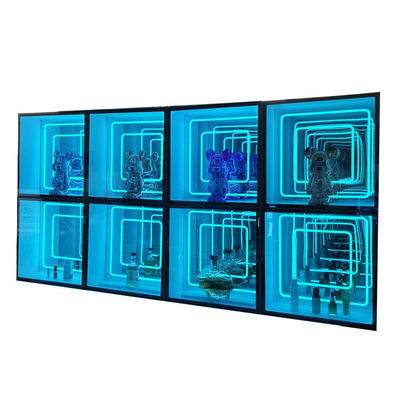 Taille personnalisée Mode Light Up 3D LED Infinity Mirror Casse d'affichage pour les articles à la mode
