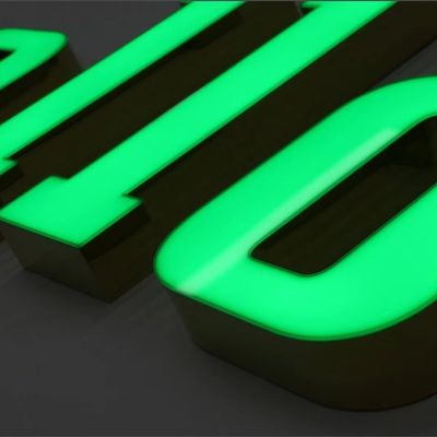 Lumières de lettres LED acryliques numériques extérieures à haute luminosité Source lumineuse