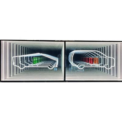Cas d'affichage de miroir à abîme infini à haute luminosité LED pour décorations de produits 2024