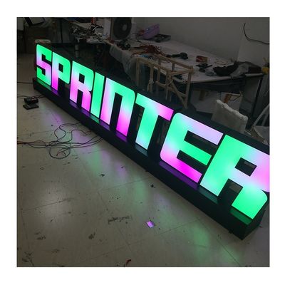 Éclairage LED haute luminosité personnalisé 3d lumineux signes de lettres acryliques pour magasin extérieur
