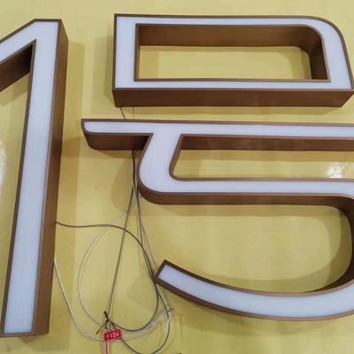 Éclairage LED haute luminosité personnalisé 3d lumineux signes de lettres acryliques pour magasin extérieur