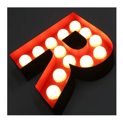 Affichage du centre commercial Lettres rétroéclairées LED personnalisées avec lumière au néon et lettres en aluminium
