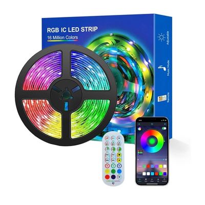3M Aura BT Mesh Mobile Smart Phone APP Contrôle Dimmable Flexible RGB SMD 5050 150 Lampes à bande LED 3-