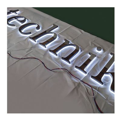Affichage publicitaire intérieur et extérieur en acier inoxydable acrylique LED