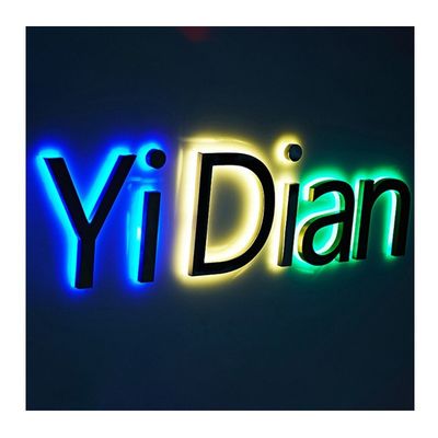 Taille personnalisée Front éclairé et rétroéclairé 3D LED Signal de la chaîne de lettres pour la publicité de porte