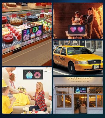 Panneau d'affichage de voiture LED Panneau d'affichage numérique LED intérieur pour la publicité Publier le contrôle de l'application intelligente
