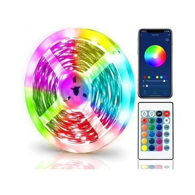 Maison de mode décoration LED Strip Light 12V 50ft 15m 5050 RGB avec télécommande intelligente