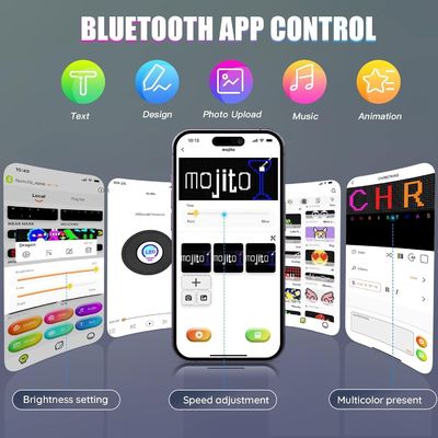 15.2CMx10.5CMx10.5CM Dimensions de l'emballage Affichage LED flexible avec contrôle APP intelligent
