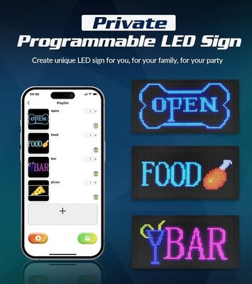 15.2CMx10.5CMx10.5CM Dimensions de l'emballage Affichage LED flexible avec contrôle APP intelligent