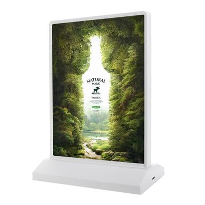 Boîte lumineuse sans fil rechargeable à double face A5 pour bureau avec support magnétique